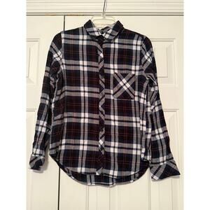 David Bitton Buffalo Flannel Plaid Shirt, Size S